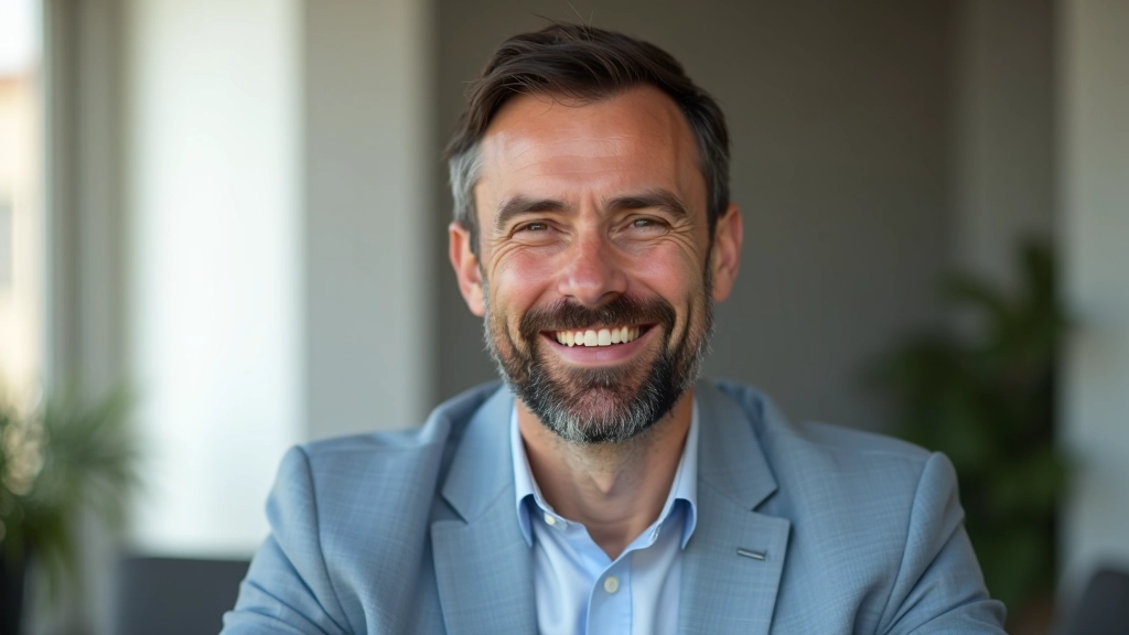 Pessoa em videochamada profissional, câmera ativada, expressão engajada, ambiente de home office organizado e profissional