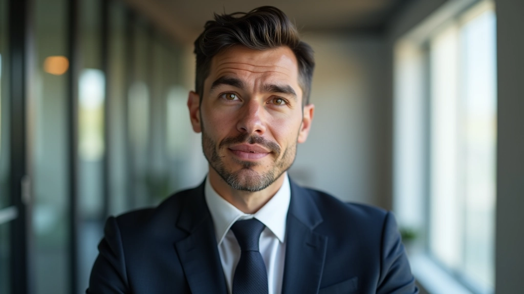 Pessoa numa conversa de negócios, mostrando curiosidade genuína com uma pergunta de acompanhamento