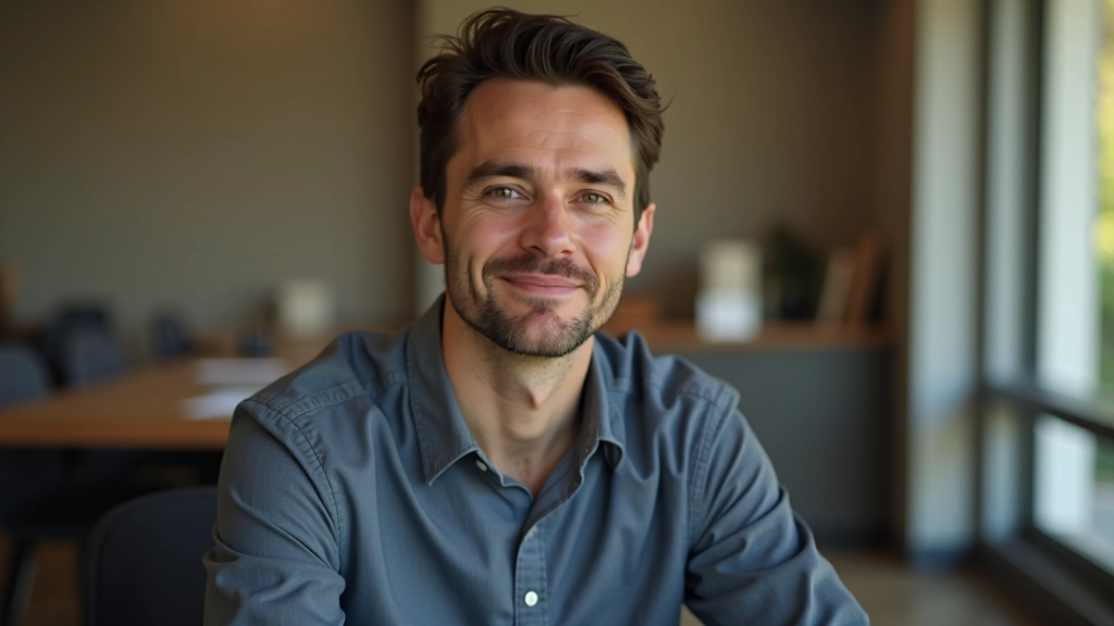 Pessoa demonstrando segurança e serenidade num contexto profissional desafiante