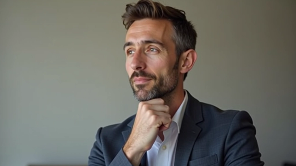 Pessoa com expressão pensativa e reflexiva durante uma conversa, mostrando compreensão profunda