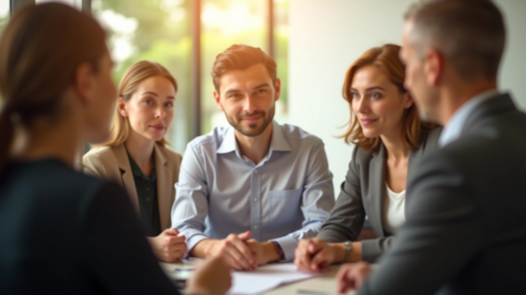 Profissionais em discussão sobre empatia