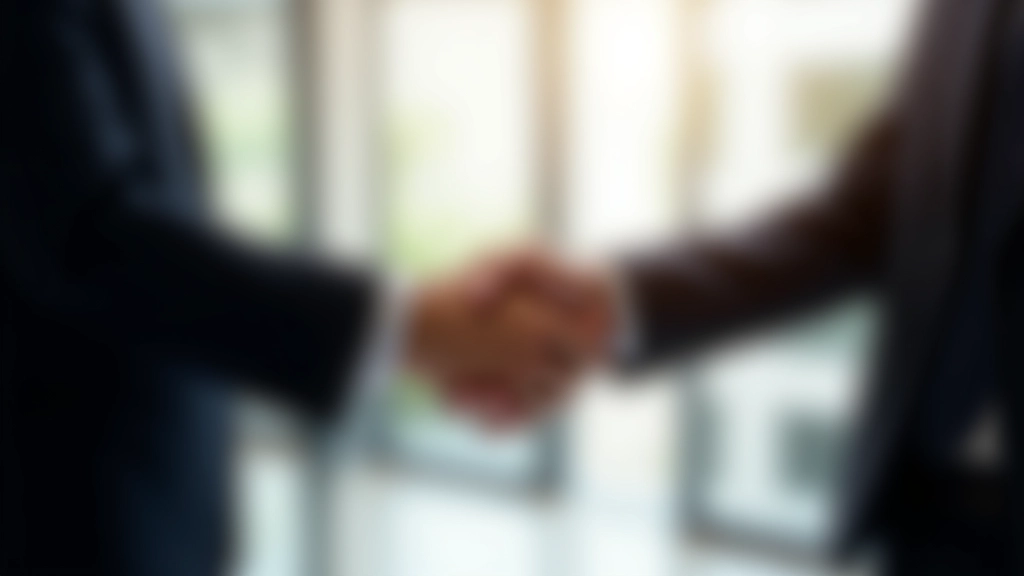 Aperto de mão entre profissionais em ambiente corporativo